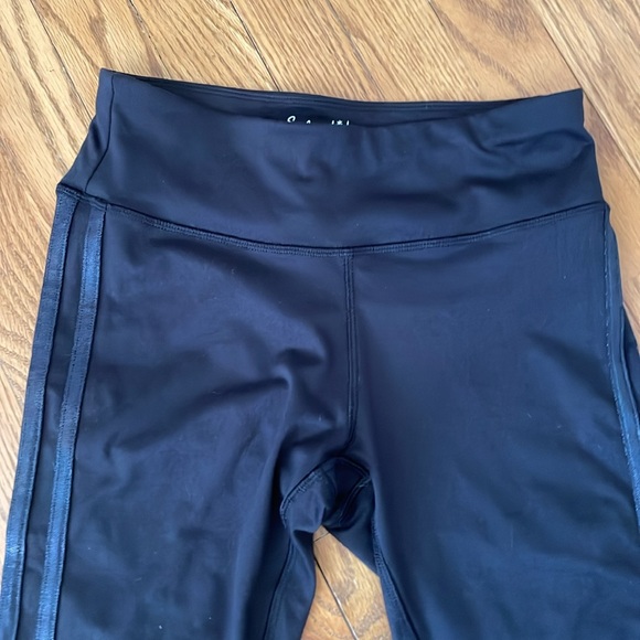 Splendid Black Leggings Double Side Stripe - Picture 3 of 11